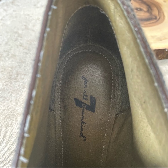 7 For All Mankind Womens Grey Wool Lace Up Wedge Heel Ankle Booties Size 8 1/2M - Picture 10 of 10